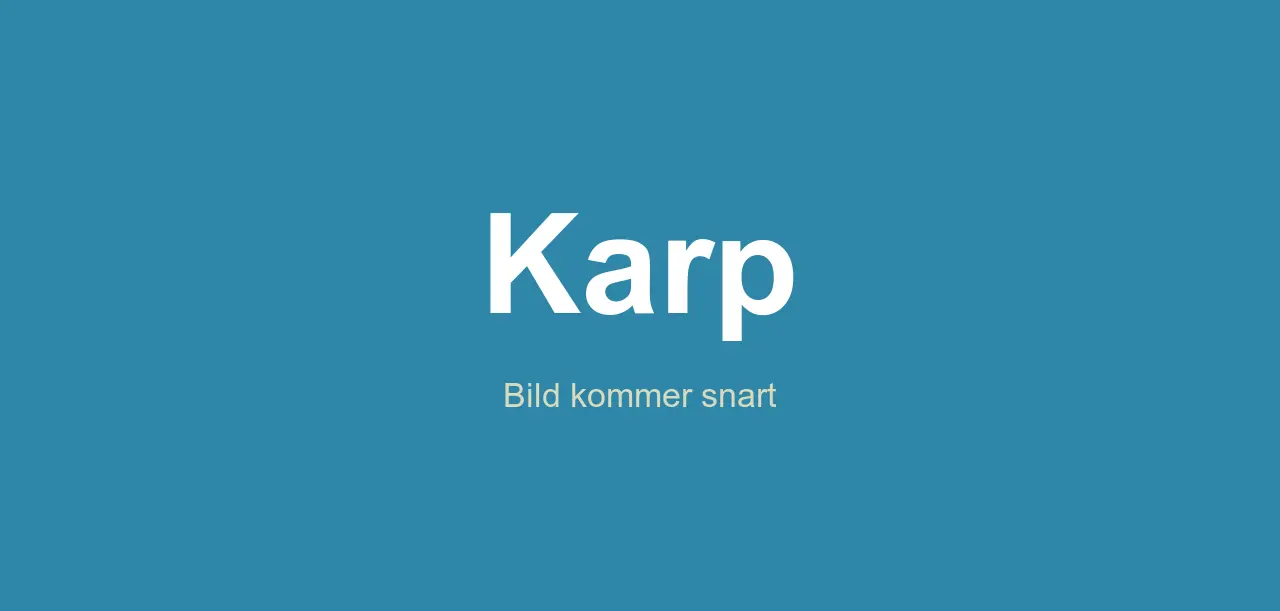 en karp i svenskt vatten