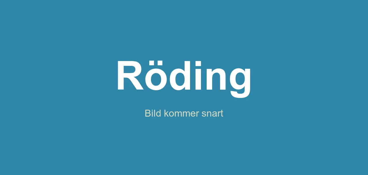 en röding i svenskt vatten